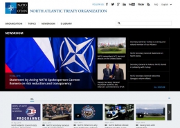 Screenshot NATO Website