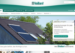 Sceenshot Vaillant Website